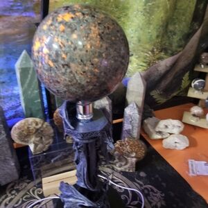 6.71LB Natural Volcano Quartz Sphere Crystal Ball Healing